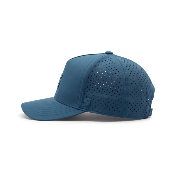 XG Cargo x Suay Apex Hat, Harbor Blue, side view