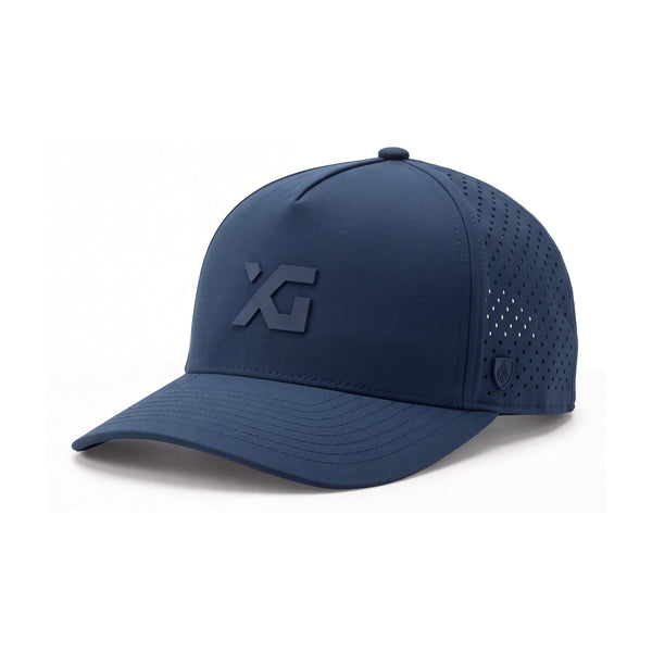 XG Cargo x Suay Apex Hat, Navy, front view