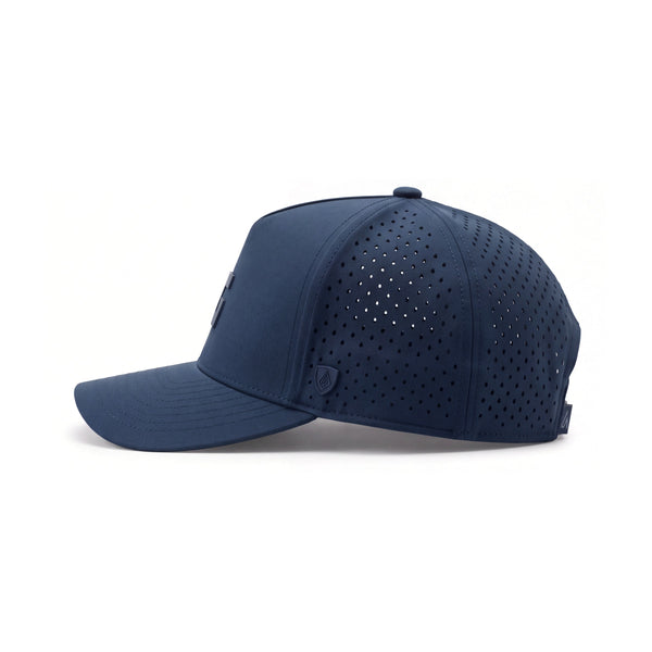 XG Cargo x Suay Apex Hat, Navy, side view