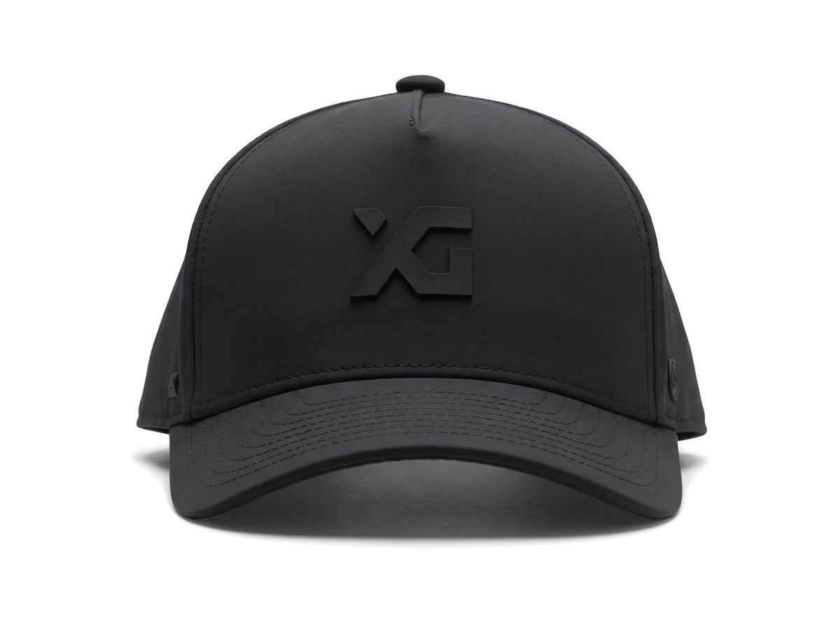 XG Cargo x Suay Apex Toasty Hat in Black, fleece-lined snapback, front view