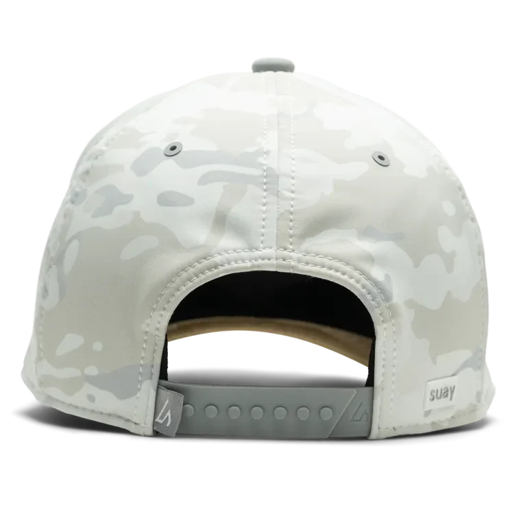 XG Cargo x Suay Apex Toasty Hat, White Camo, back view