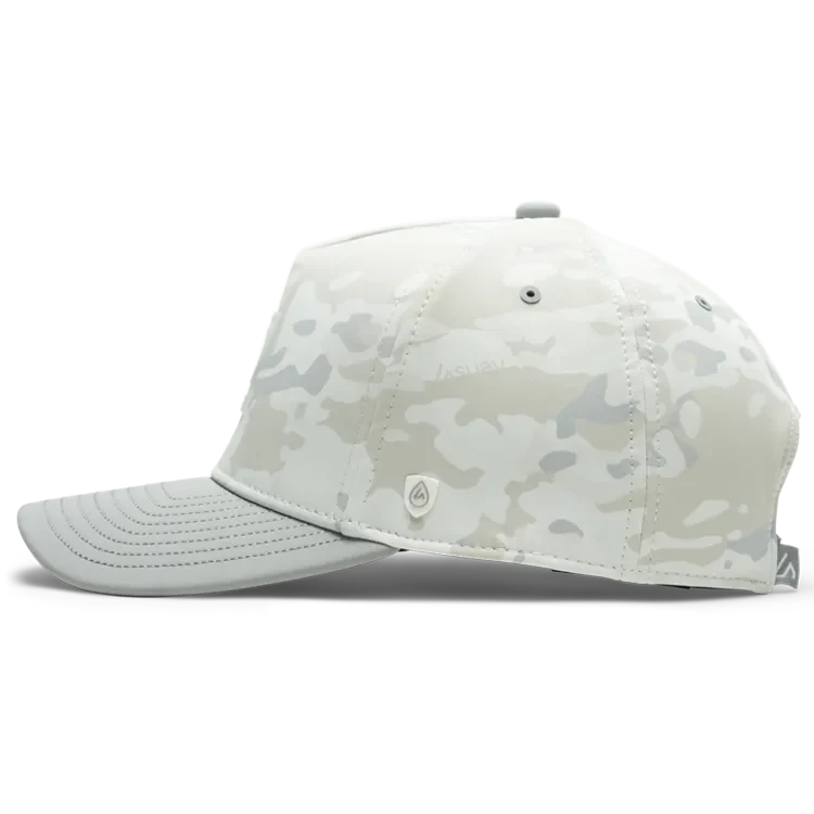 XG Cargo x Suay Apex Toasty Hat, White Camo, side view