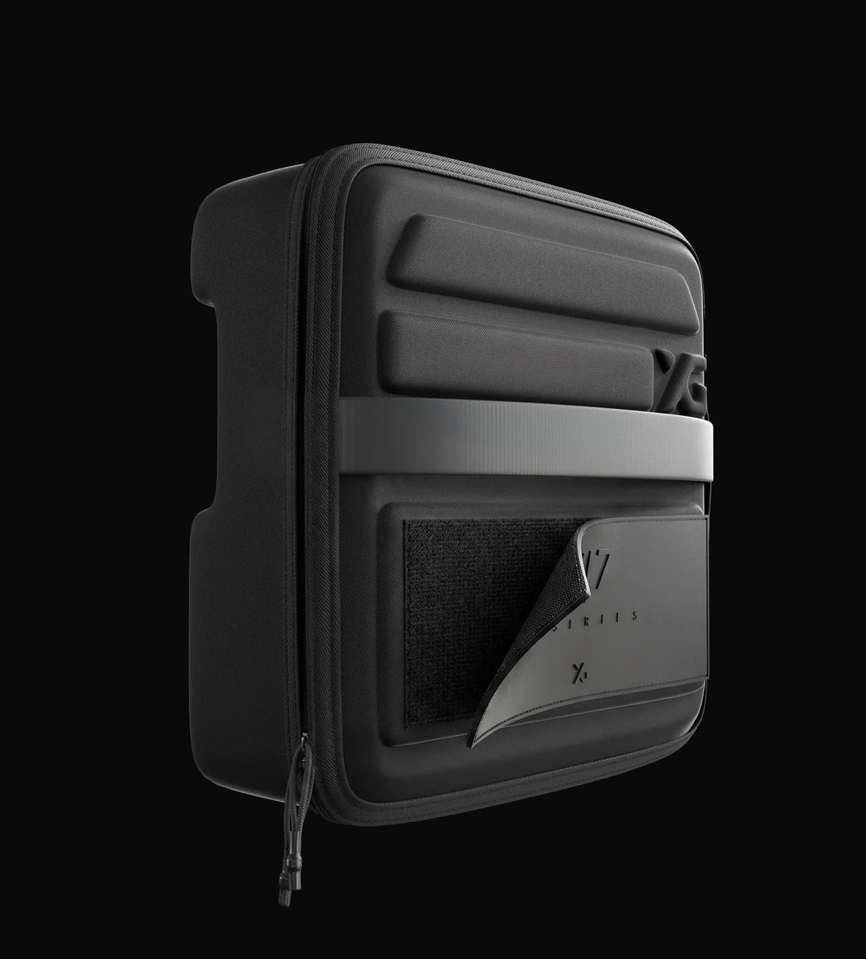 M7 pod with Velcro ID patch lifted to reveal the hook-loop field