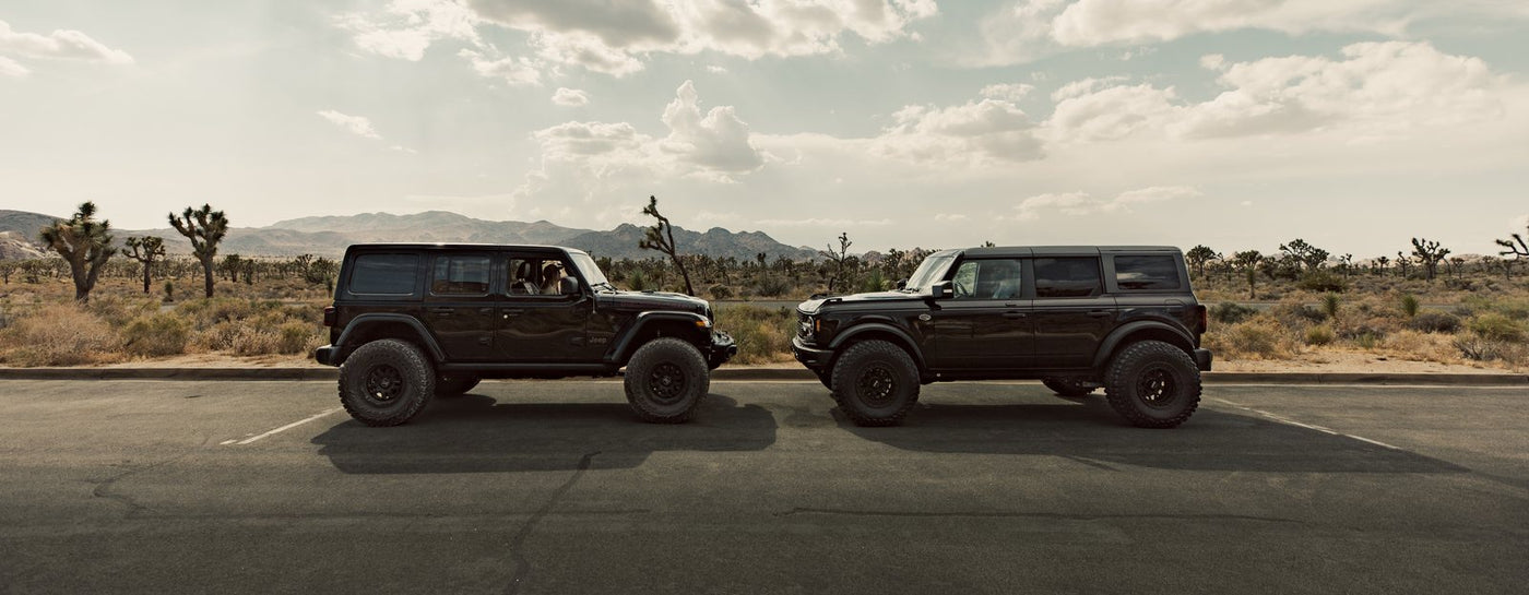 Jeep and Bronco in Joshua Tree